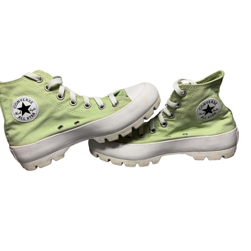 Converse Chuck Taylor All Star Lugged 2.0 High Platform Sneakers Green Womens 6 - Picture 8 of 10